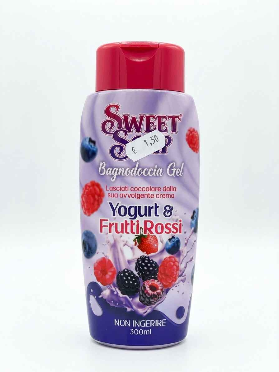 SWEET SOAP BAGNODOCCIA YOGURT E FRUTTI ROSSI