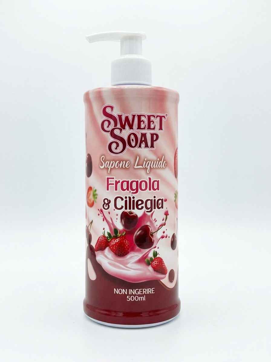 SWEET SOAP MANI FRAGOLA E CILIEGIA