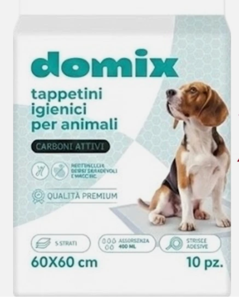 DOMIX TAPPETINI IGIENICI PER ANIMALI